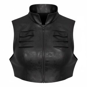 FREDRICKS OF HOLLYWOOD ADULT BLACK VEST SIZE XS/S WOMENS